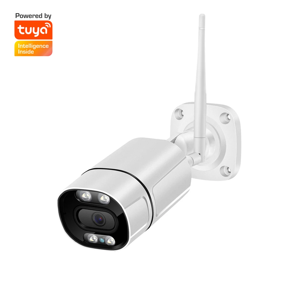 wide angle 3MP HD Night Vision wifi security network Tuya Smart Life wireless waterproof outdoor bullet camera