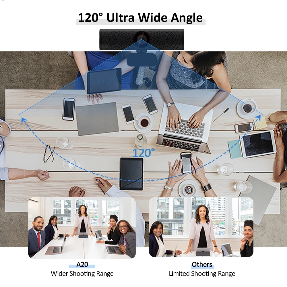 1080p hd wide angle camera web video conference mobile network broadcast equipment ip live stream