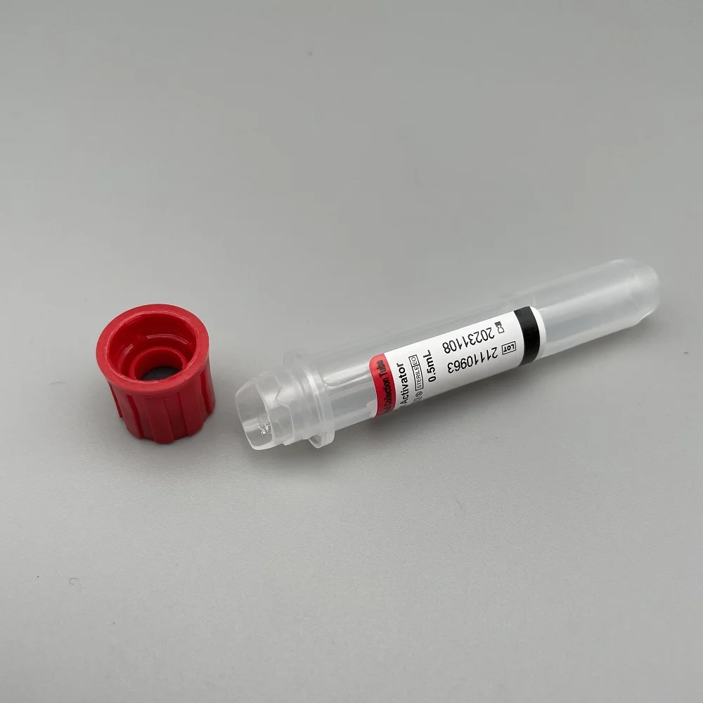 Medical advanced collection blood tubes collection heparin 10 ml red top prp vacutainer tubes price for blood collection