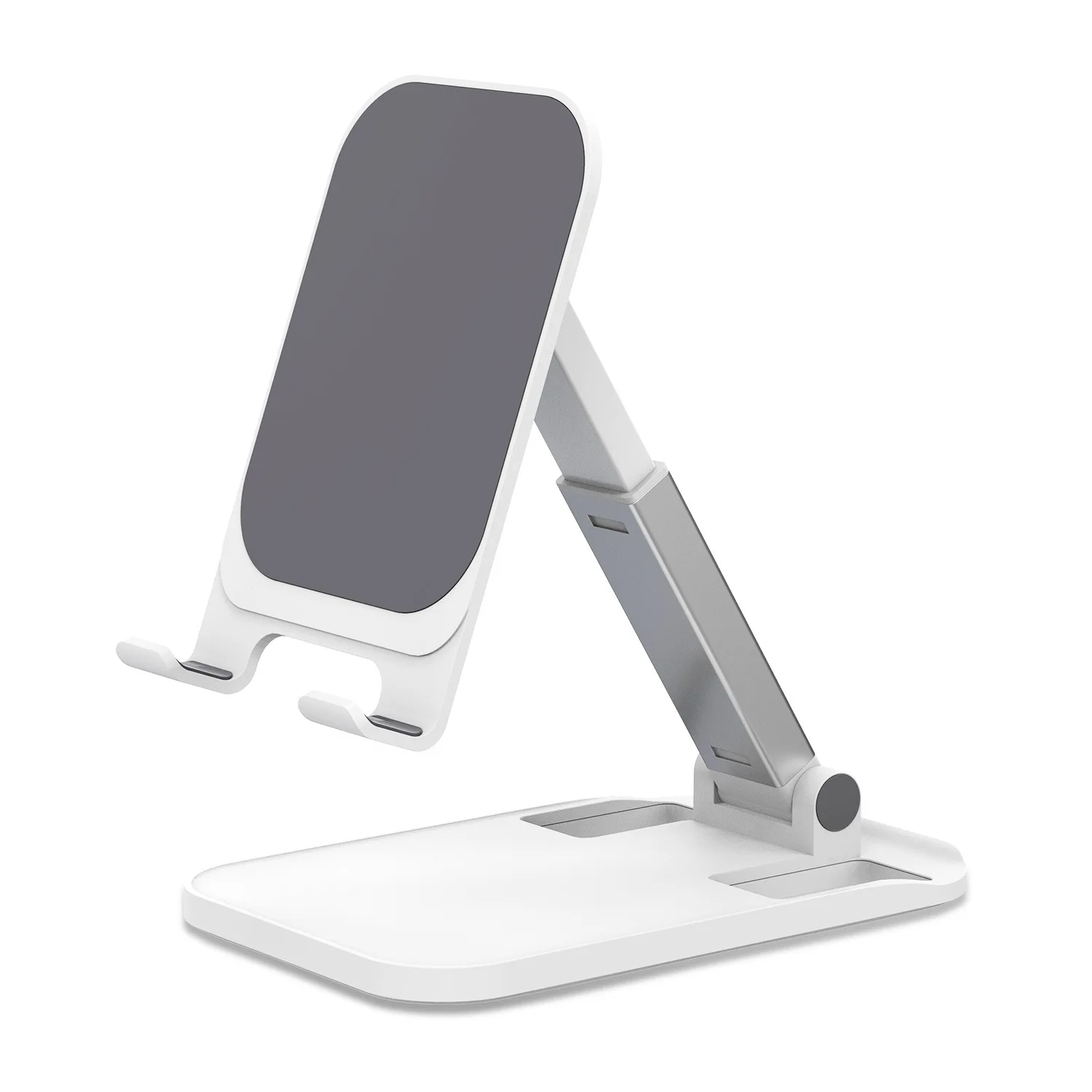 Cell Phone Stand for Angle Height Adjustable Desk Sturdy Aluminium Metal Phone Holder for iPhone 14 Pro Samsung Tablet
