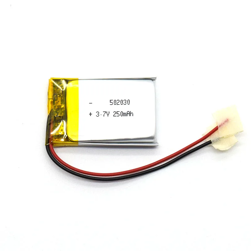 502030 3.7v 250mAh lipo polymer rechargeable Lithium Ion battery for metal detector