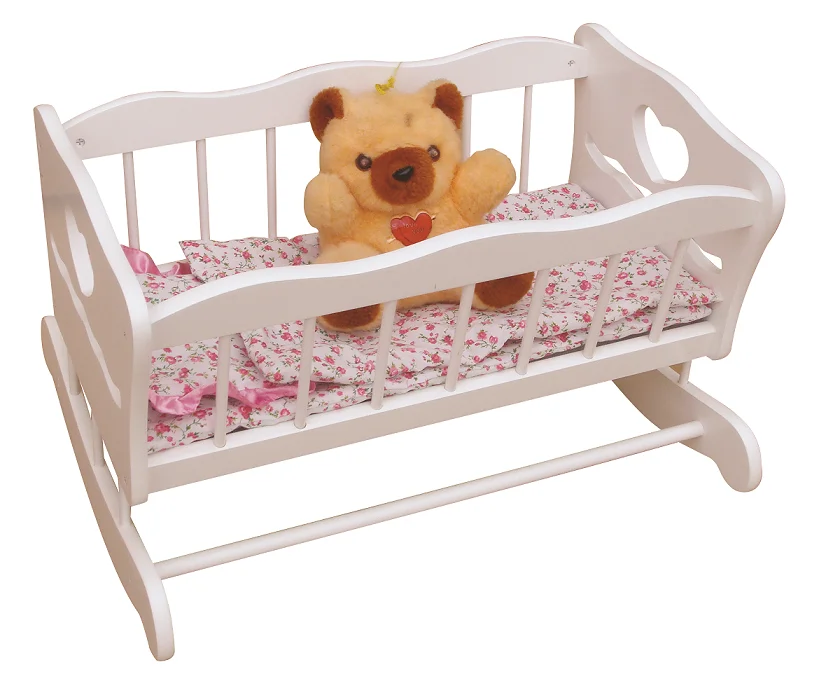  Hot Sale Handmade Wooden Doll Furniture Bunk Bed For Twin Fits 18 Inch Toy With
