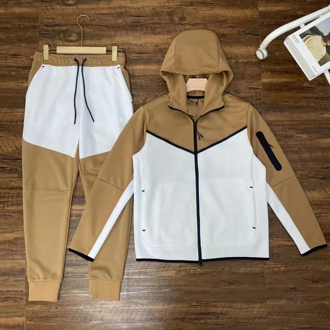 2024 Hip hop trend Tech fleece suit sportswear tracksuit Hooded tracksuit men Cotton Pants Casual mens sportswear