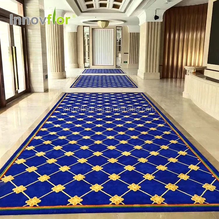 Hotel project banquet hall wall to wall corridor hand tufted carpet