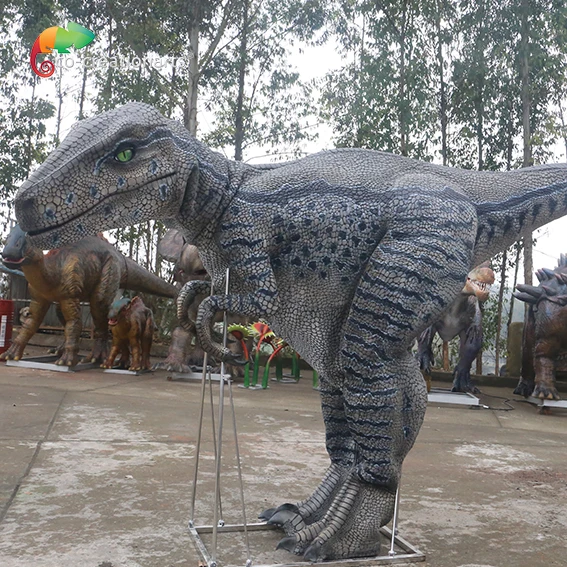 Factory direct sale Velociraptor simulation dinosaur costume  amusement park interactive facilities