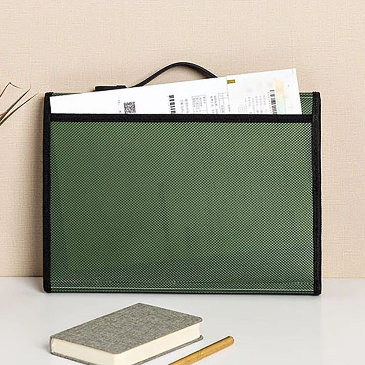 A4 plaid pattern organ expanding file multilayer folder portable bag large capacity  to Store all kinds documents fashionable