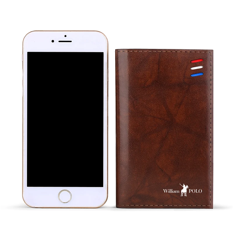 WILLIAMPOLO business portable fashion mini slim wallet credit card holders for men