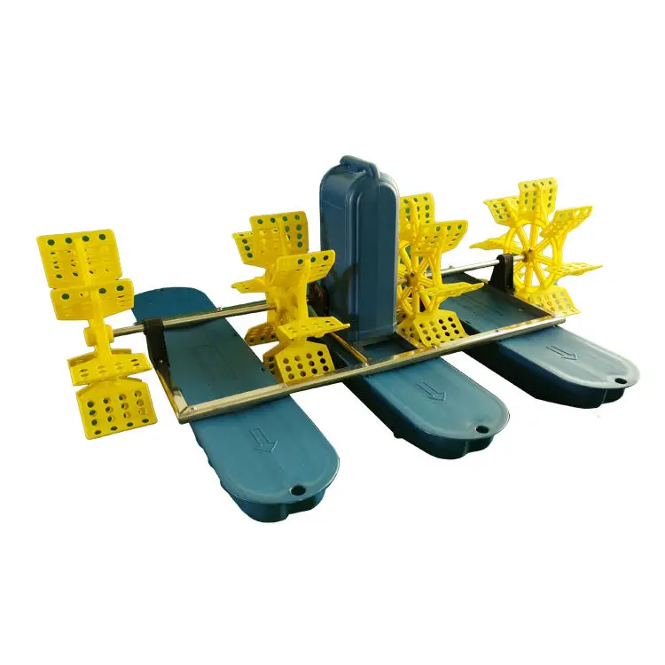 Free Spare Parts Fishing Farming 1.5Kw 220V 4 Impeller Water Paddle Wheel Aerators For Oxygen Increasing