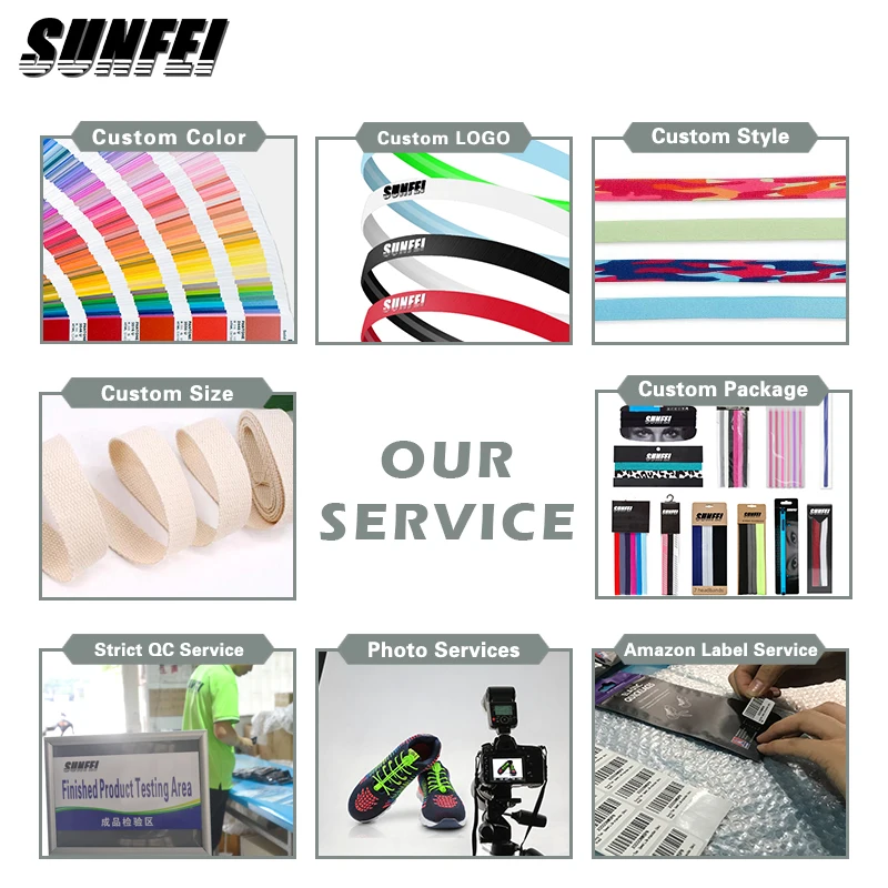 sunfei Custom logo yoga Sports Headbands Fitness Colorful Nylon Elastic Head band anti slip Women Hair Accessories for kid/adult