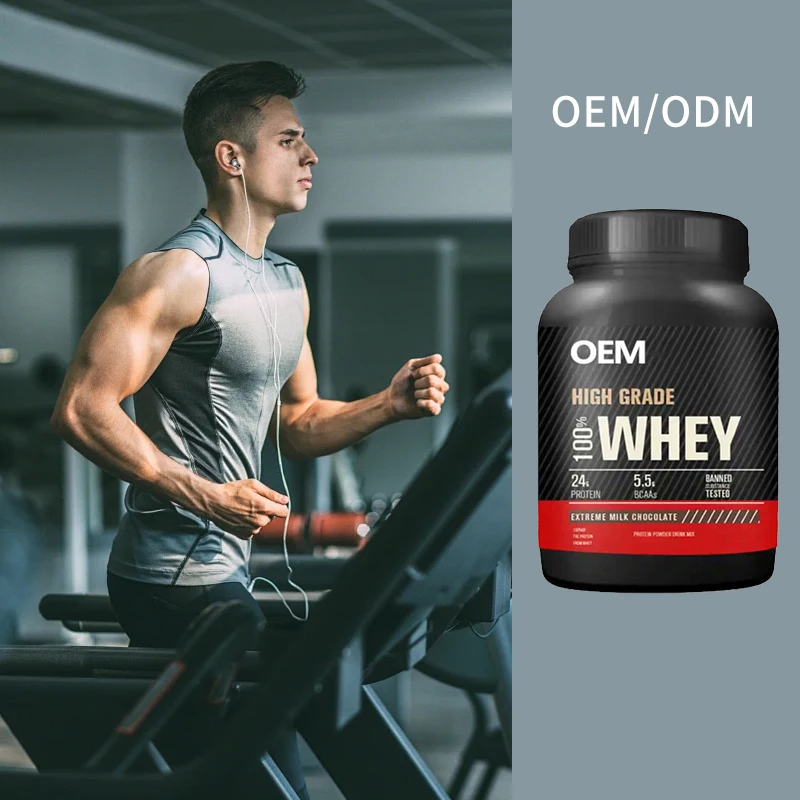 OEM private label muscle growth peptides collagen whey protein powder gym whey protein isolate powder for bodybuilding