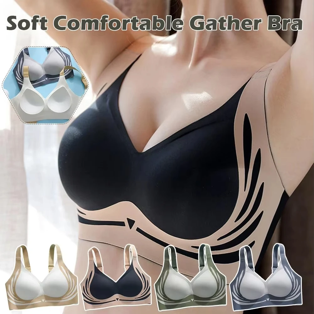 2024 New Summer Women Comfort Bra Wireless Underwear Bras Push Up Seamless Lingerie for Sport Bra Female