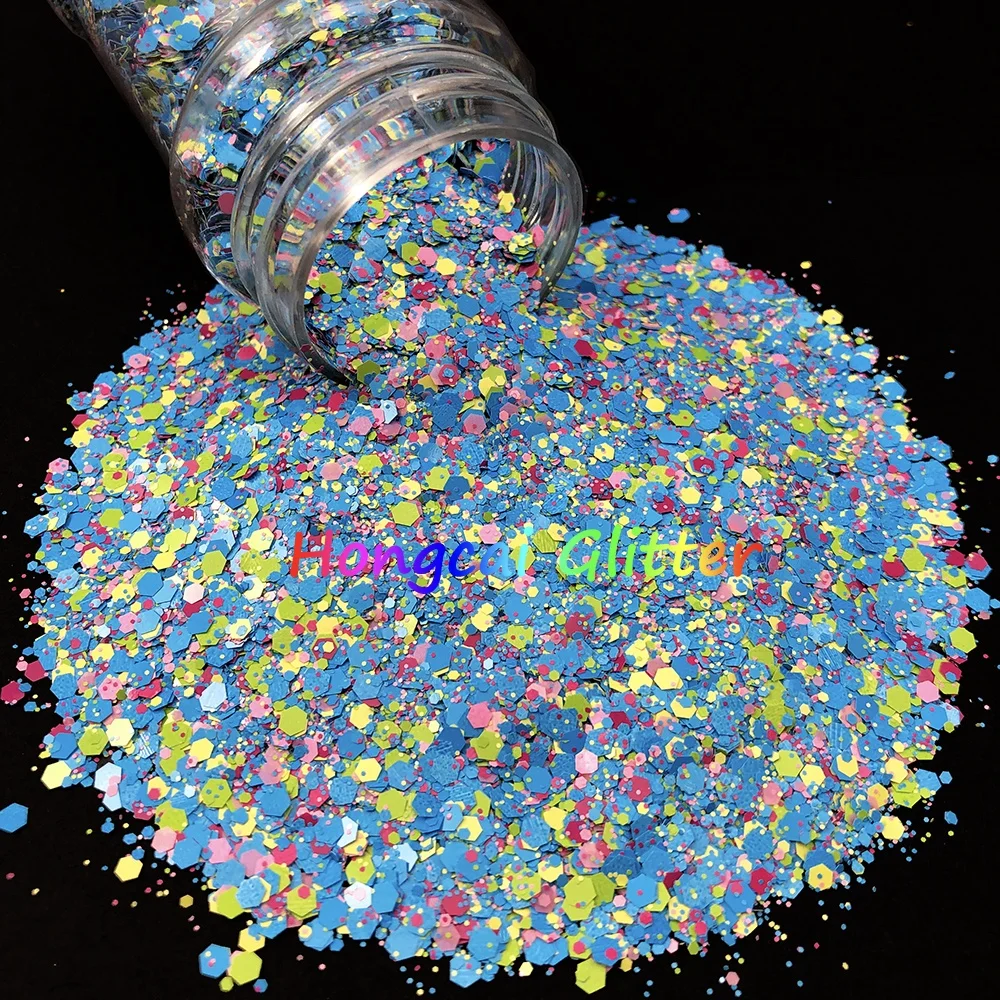 ETS01 TO ETS18 Easter Egg Series Wholesale Bulk Craft Glitter Powder Resin Body Loose Chunky Glitter