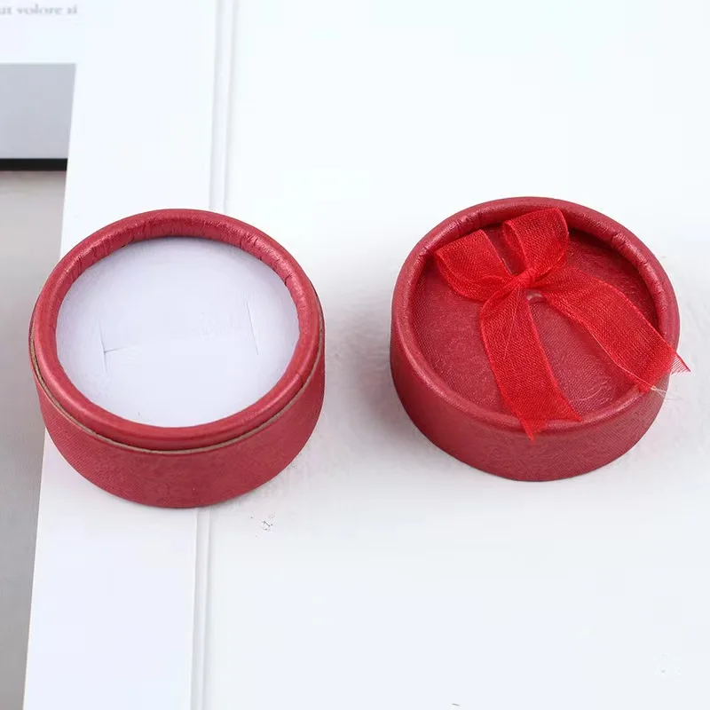 Hot sale Custom Round Ring Earring Gift Cardboard Packaging Jewelry Box