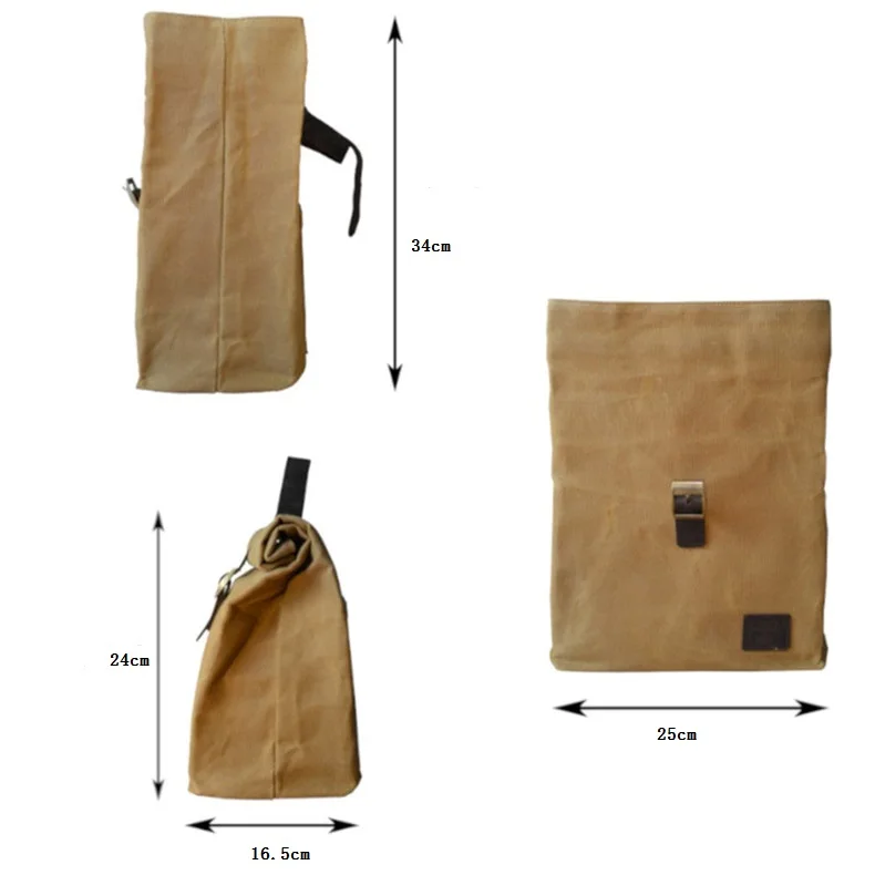 with Outside Pocket Shoulder Soft Sublimation For School Kids Women Thermal Cooler Tote Waxed Canvas Lunch Bag