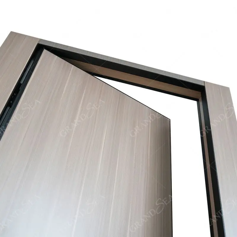 Inexpensive Customized Hidden Wood Grain Invisible Wooden Door For Living Room Cheap Price Interior Solid Wood Invisible Door