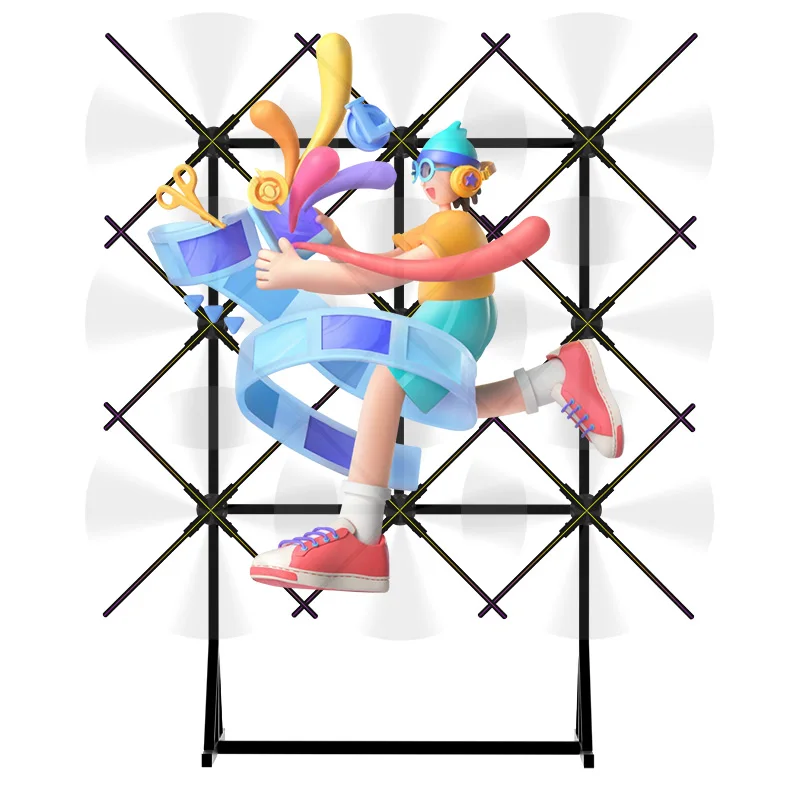 Factory outlet Outdoor and indoor waterproof 65cm to 198cm 3D holographic Led fan display with Wifi app control