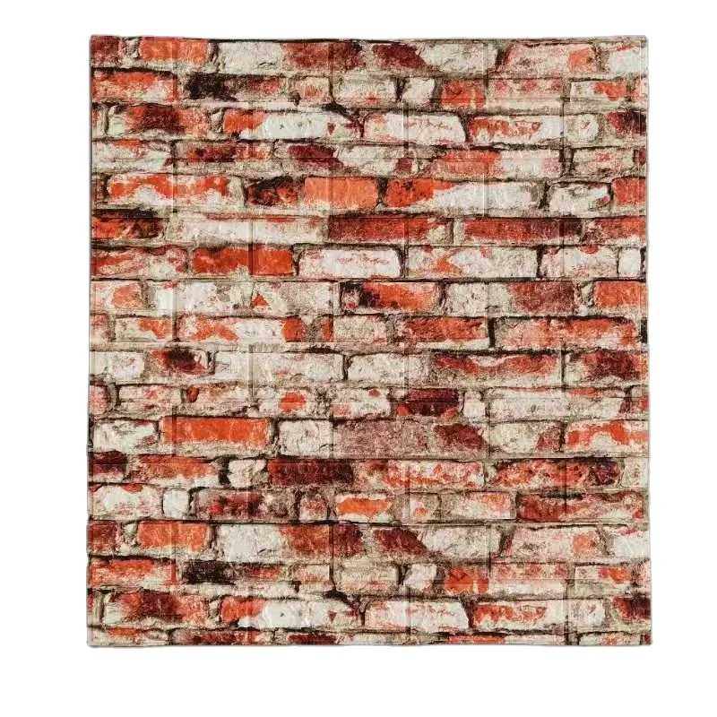 Cheap Price Wall Decoration Home DIY Decorative Removable 3d Self Adhesive Foam Brick Sticker Concrete Wall Paper