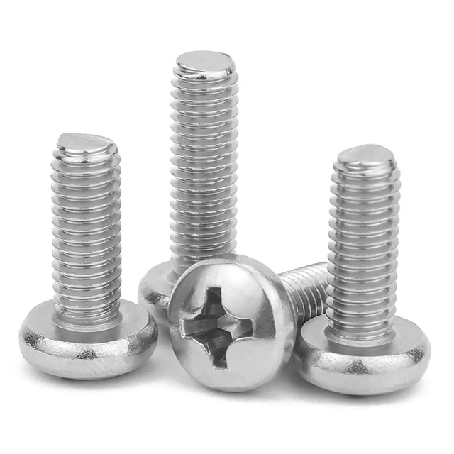 Fasteners type B point 304 stainless steel carbon steel cross truss  head bolt screw machine stud