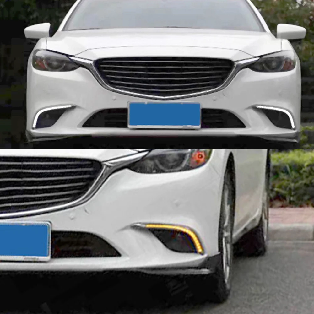 LED DRL Daytime Running light Driving Day Fog Lamp Lights For Mazda 6 Mazda6 Atenza 2016 2017 2018