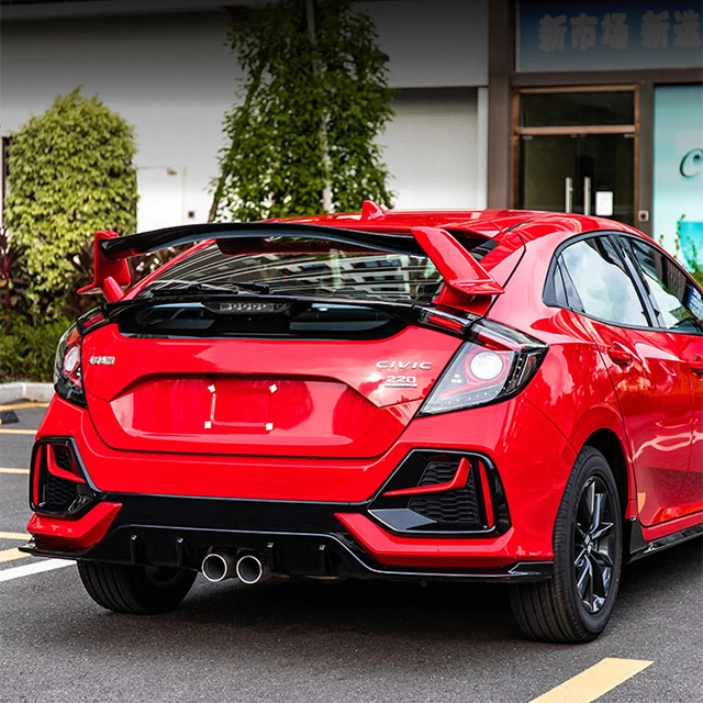 FK8 оригинальный заводской спойлер для Civic модели хэтчбека 2016 2017 2018 2019 2020 2021 JDM модифицированное верхнее крыло заднего