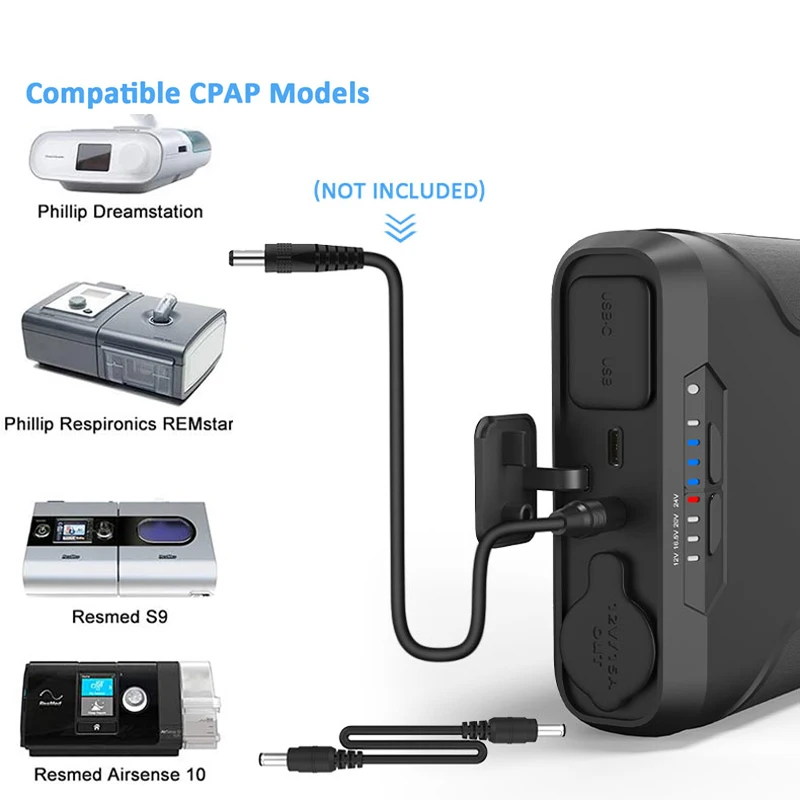 Внешний аккумулятор на 72000 мА · ч с беспроводным зарядным устройством 12 В 24 для постоянного тока ноутбука