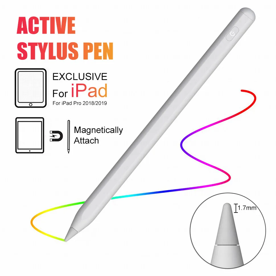  Высококачественный сенсорный карандаш для Apple iPad активный стилус Pen 2 2018/ 2019