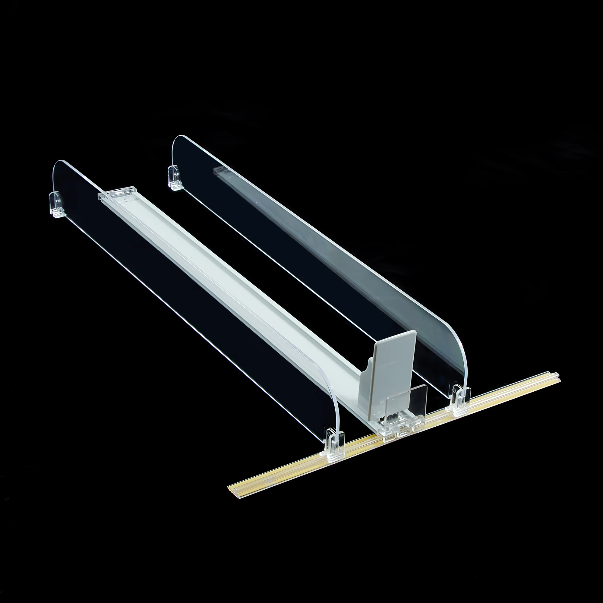 Auto Front Track Roller Shelf Pusher System Gravity Shelf Smart Roller Supermarket Roller Shelf Drink Pusher Bottle Organizer