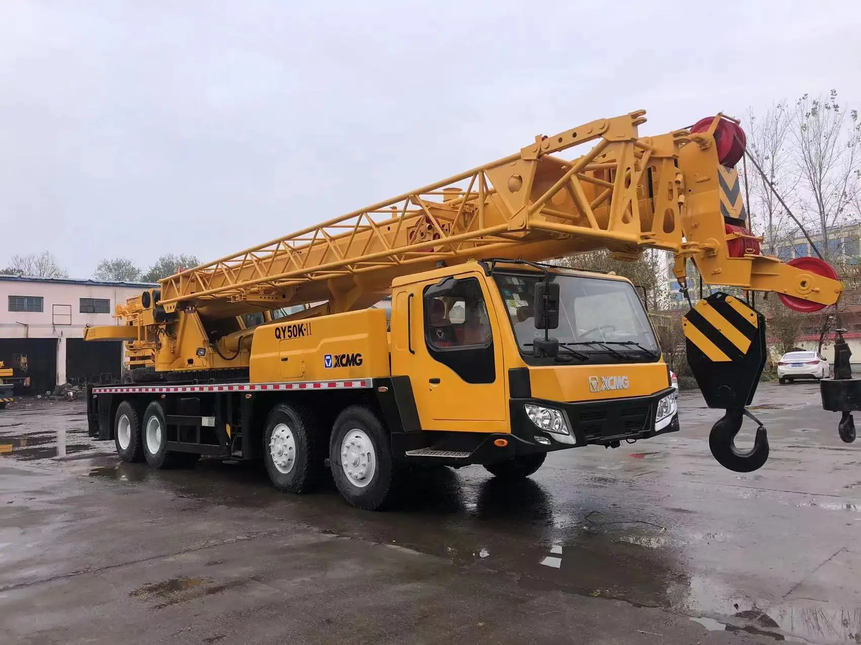Лидер продаж Подержанный грузовой кран XCMG 50 тонн QY50KA гидравлический подъемный автокран в Шанхайском дворе