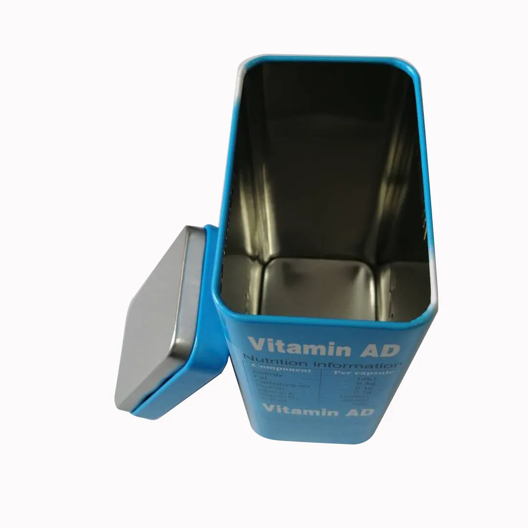 Promotion rectangular tall lipton tea box coffee tin can