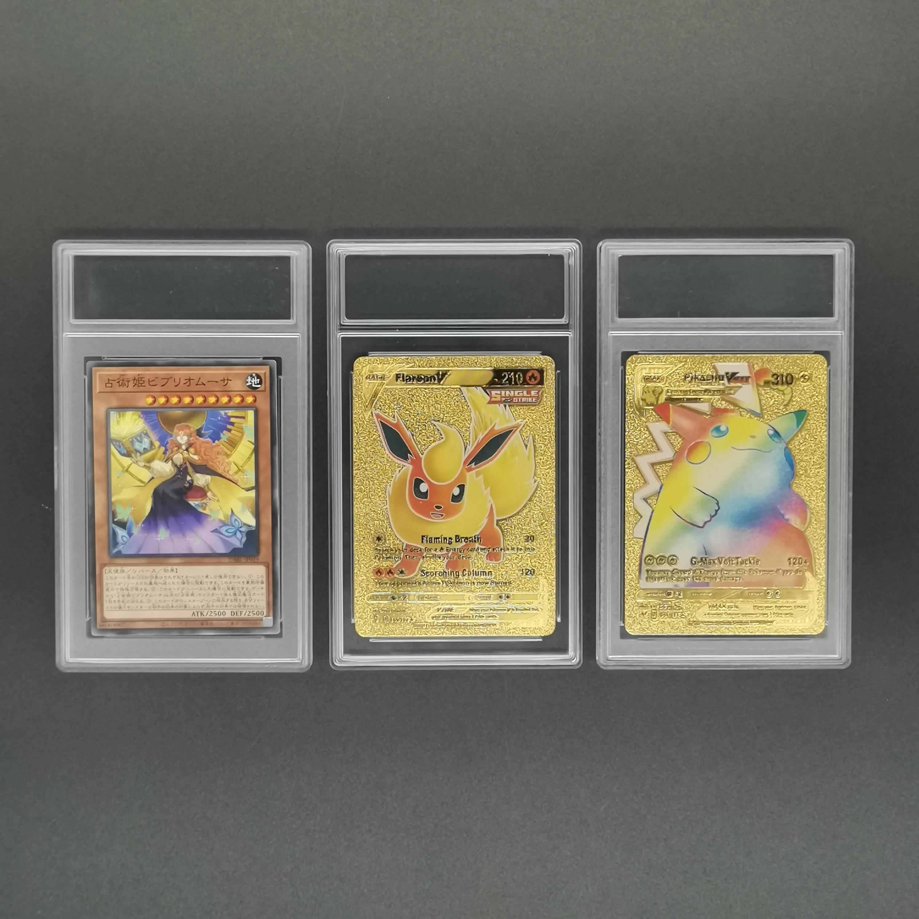 Ultrasonic type grading playing cards hard plastic cases plastic card slab 60*87