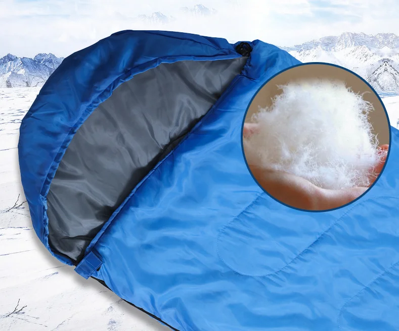 
Waterproof Custom Wholesale Down Camping Sleeping Bag For Outdoors And Traveling 