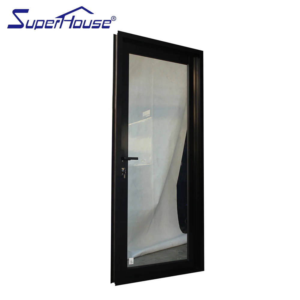 Miami NOA approved hurricane proof impact resistance door triple glazed aluminium hinged doors for patio door design