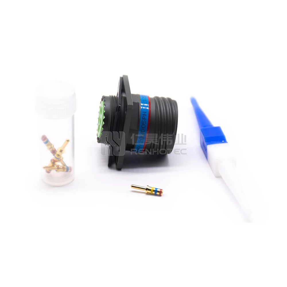 D38999/20WD05PN Mil-Dtl-38999 5pin Mil Circular Connector Male Electrical Socket