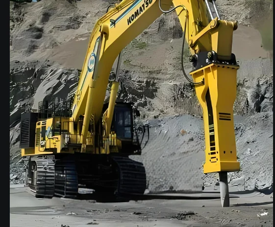 Hydraulic Rock Hammer Concrete Breaker Jack Hammer Attachment For Excavator