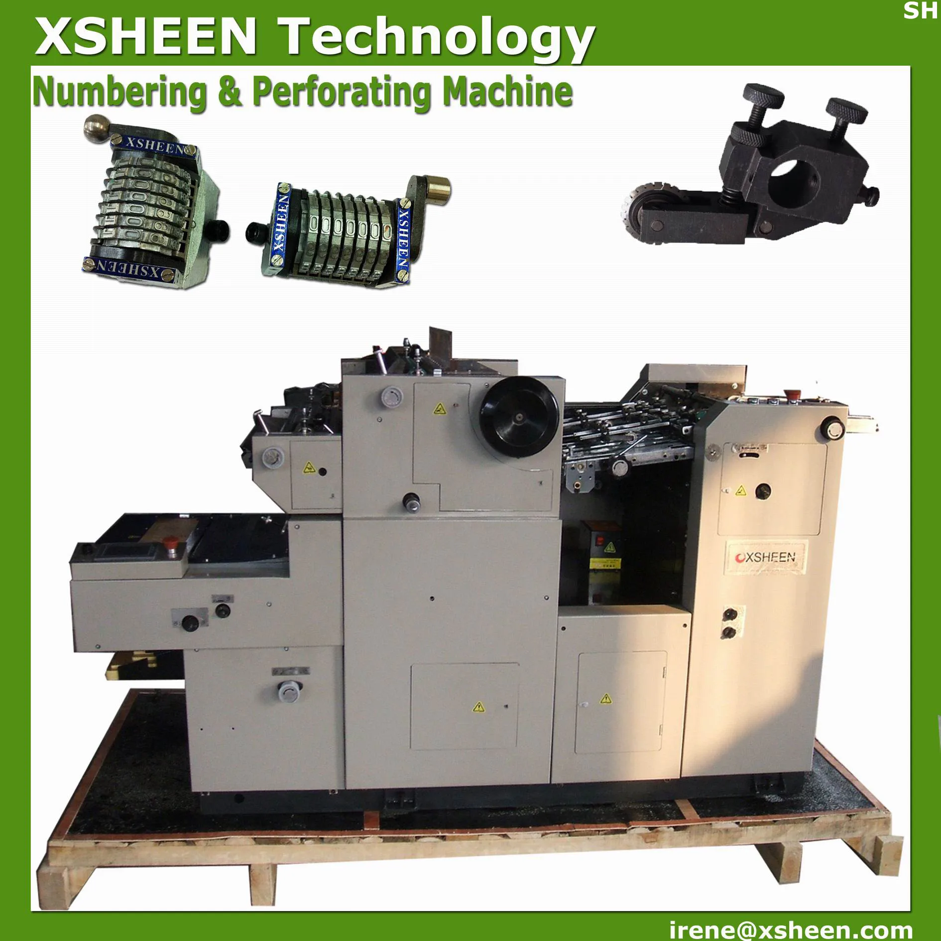 5 automatic numbering and perforating machine XHDM570 , printing numbering machine, numbering machine
