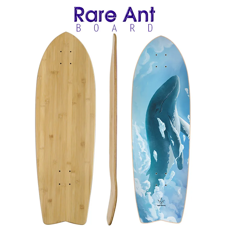 
wholesale uncut custom blank skateboard longboard deck for vierge bamboo deck skateboard 
