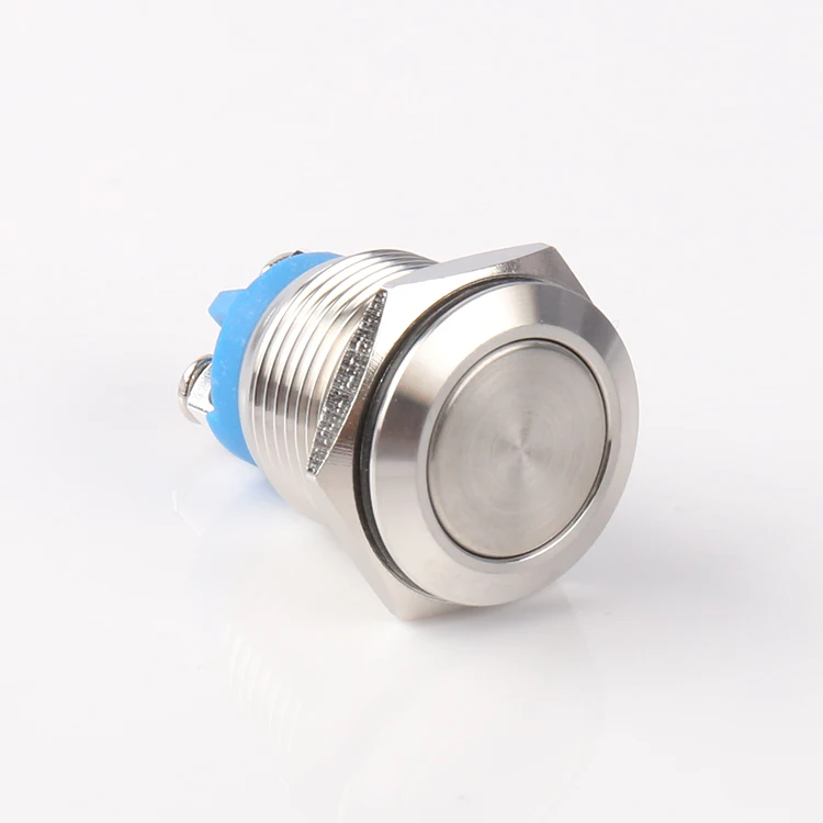 Hot Selling 16mm 16mm Normally Open 1no Metal 16mm Push Button Momentary