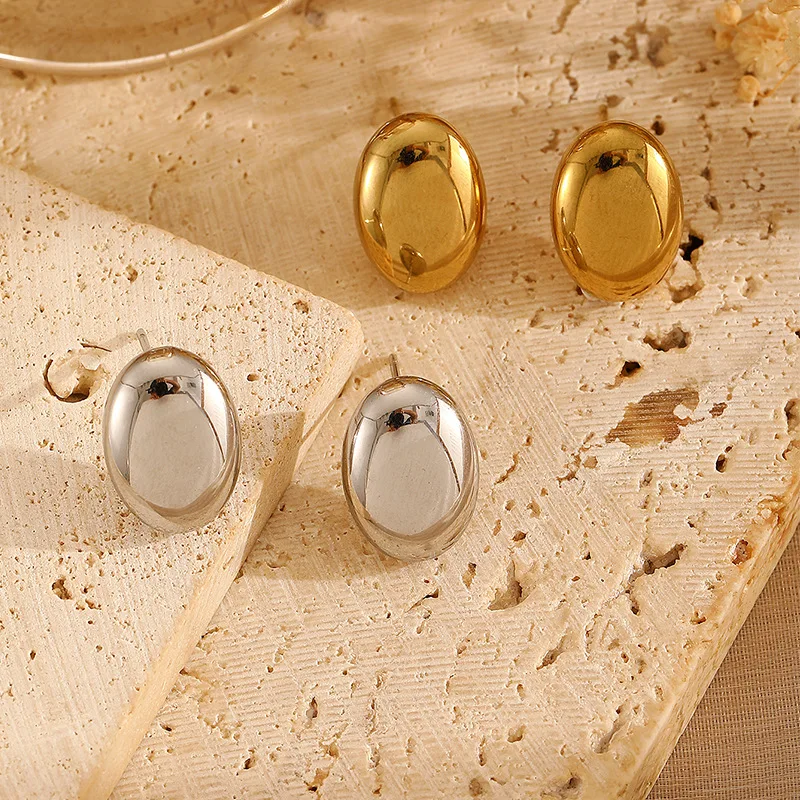 discount yiwu wholesale cheap latest stainless steel earring waterproof trendy gold earring