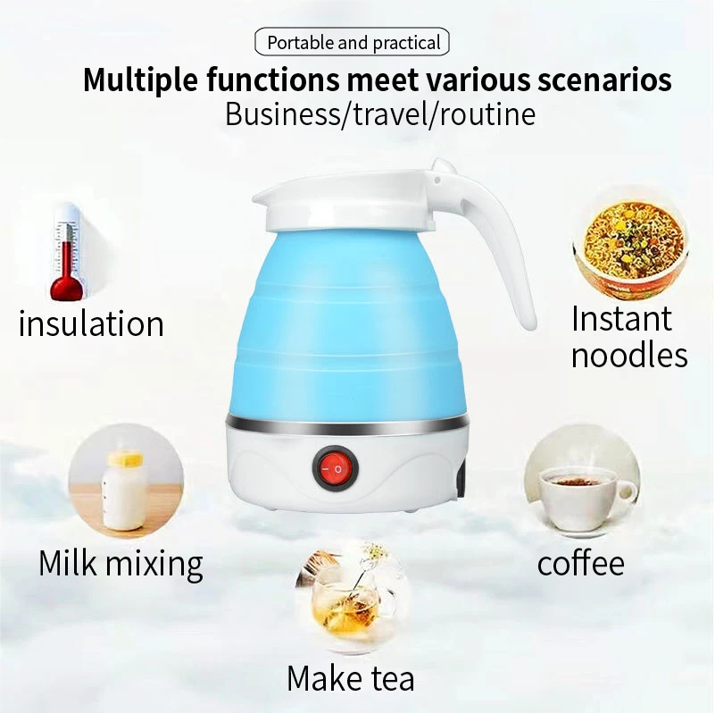 Hot Selling Household Home Appliances Silicon Kettle Small Appliances collapsible travel kettle