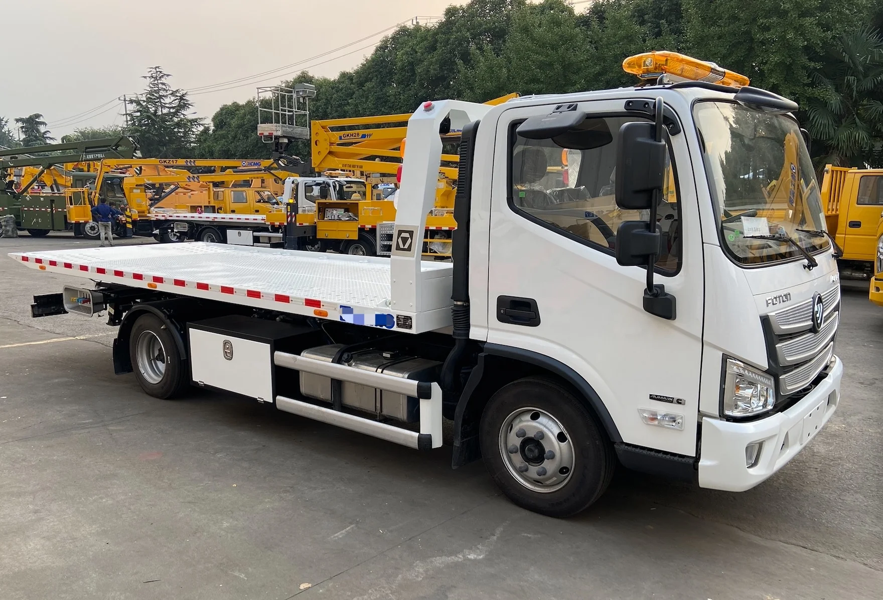 China tow truck foton aumark 4x2 5 ton 8ton Euro III diesel flatbed wrecker for