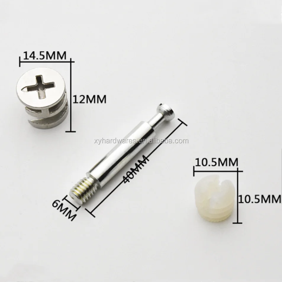 Zinc alloy 3 In 1 Mini Fix furniture Joint Connector