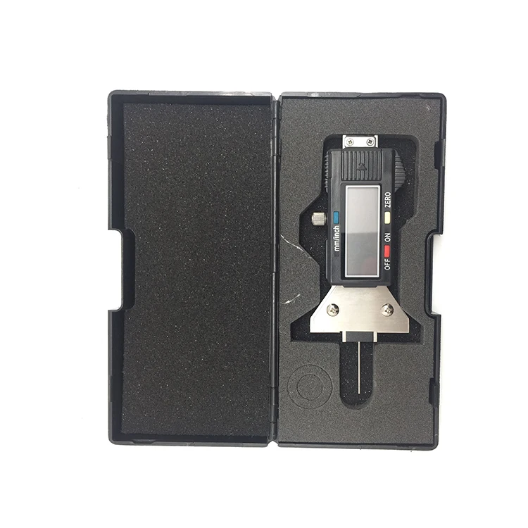 Wheelsky hot sale metal quality 0-35mm black digital design tread depth gauge
