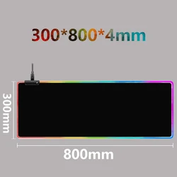 CE certified RGB Gaming Mouse Pad 14 mode Waterproof Colorful Mouse Pad For Office PC Laptop Desktop Desk Pad With Back Light