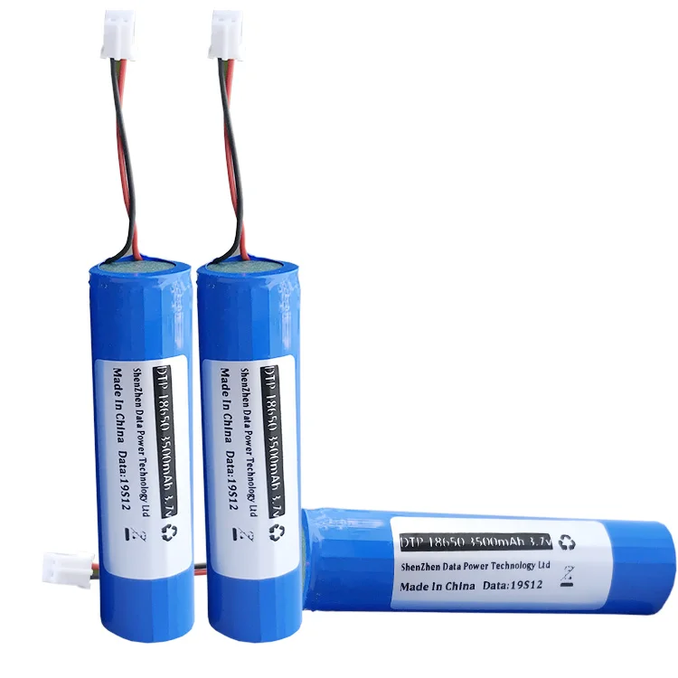 Customized Cylindrical Cell Battery Pack  3.7 volt 18650 Lithium Battery 3500mah 3.7V for Laptop with Wires PCB and Connectors