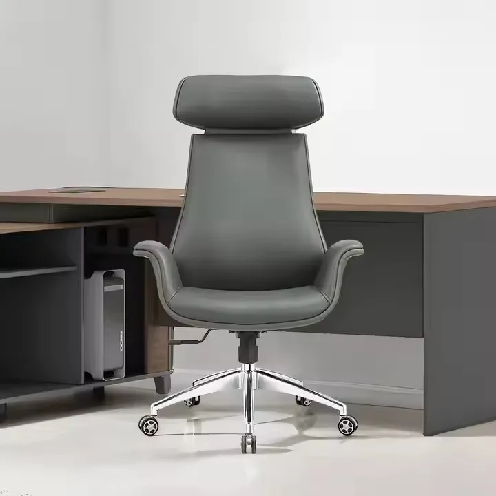 2025 Boss PU Leather Executive Chair Excellent Quality Comfortable Upholstered Modern Style Boss Chair With Mesh Material