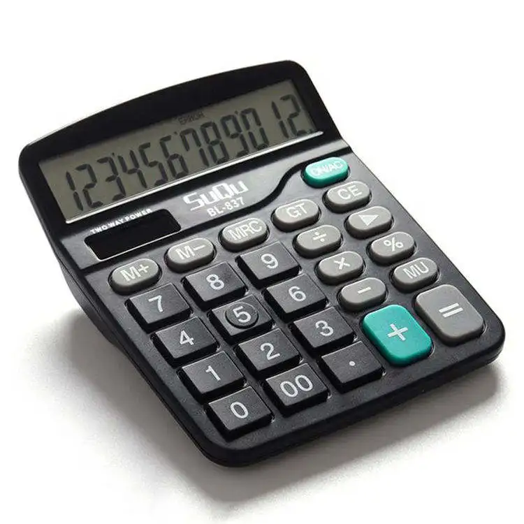 Student financial portable Customized Cartoon Printing Solar Power Screen Pad Calculator