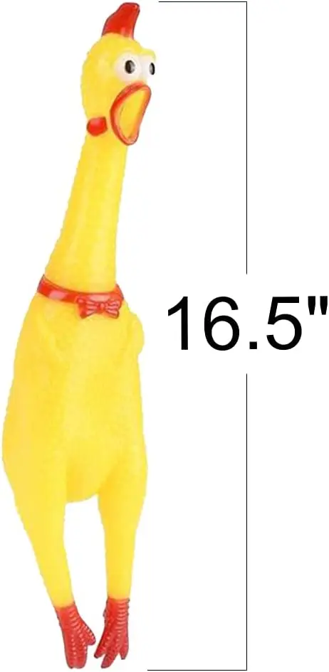 Screeching Chicken Toys Practical Joke Rubber Chicken Hilarious Squeeze Toys in Assorted Colors Classic Gag Gifts for Kids