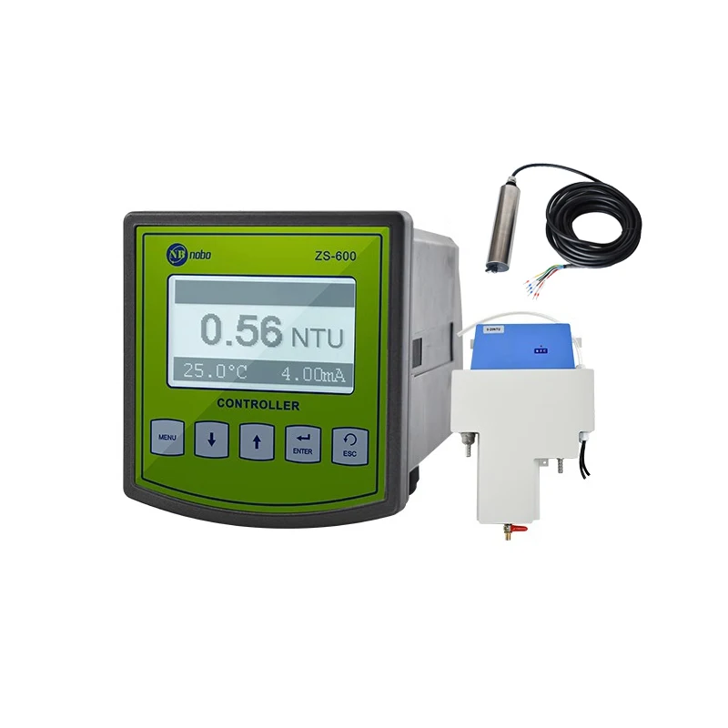 Nobo water online  intelligent turbidity analyser ZS-600 with digital turbidity sensor in line turbidity meter