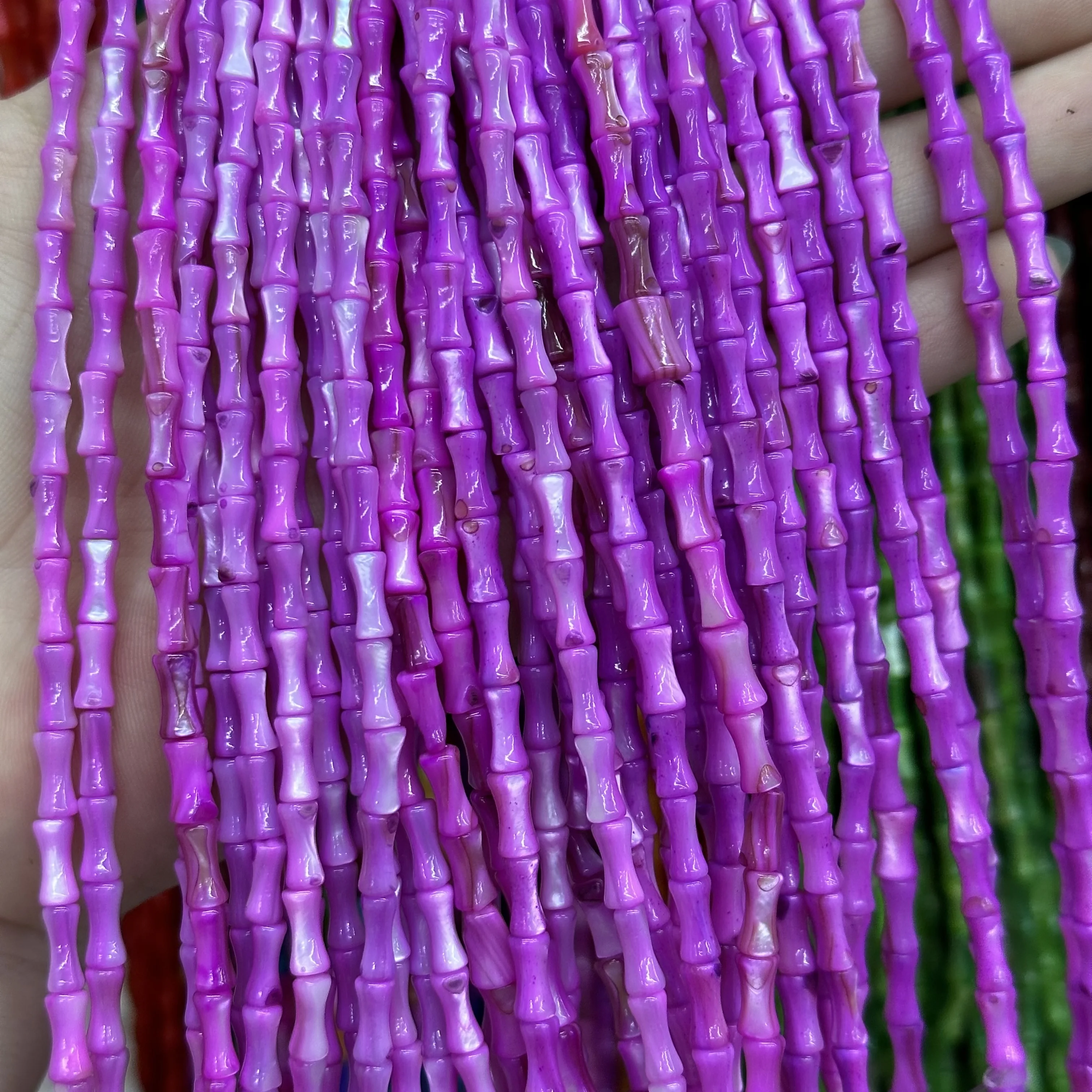 New horseshoe screw 4*8mm shell beads semi-finished loose beads diy bracelet necklace jewelry hairpin earrings wholesale