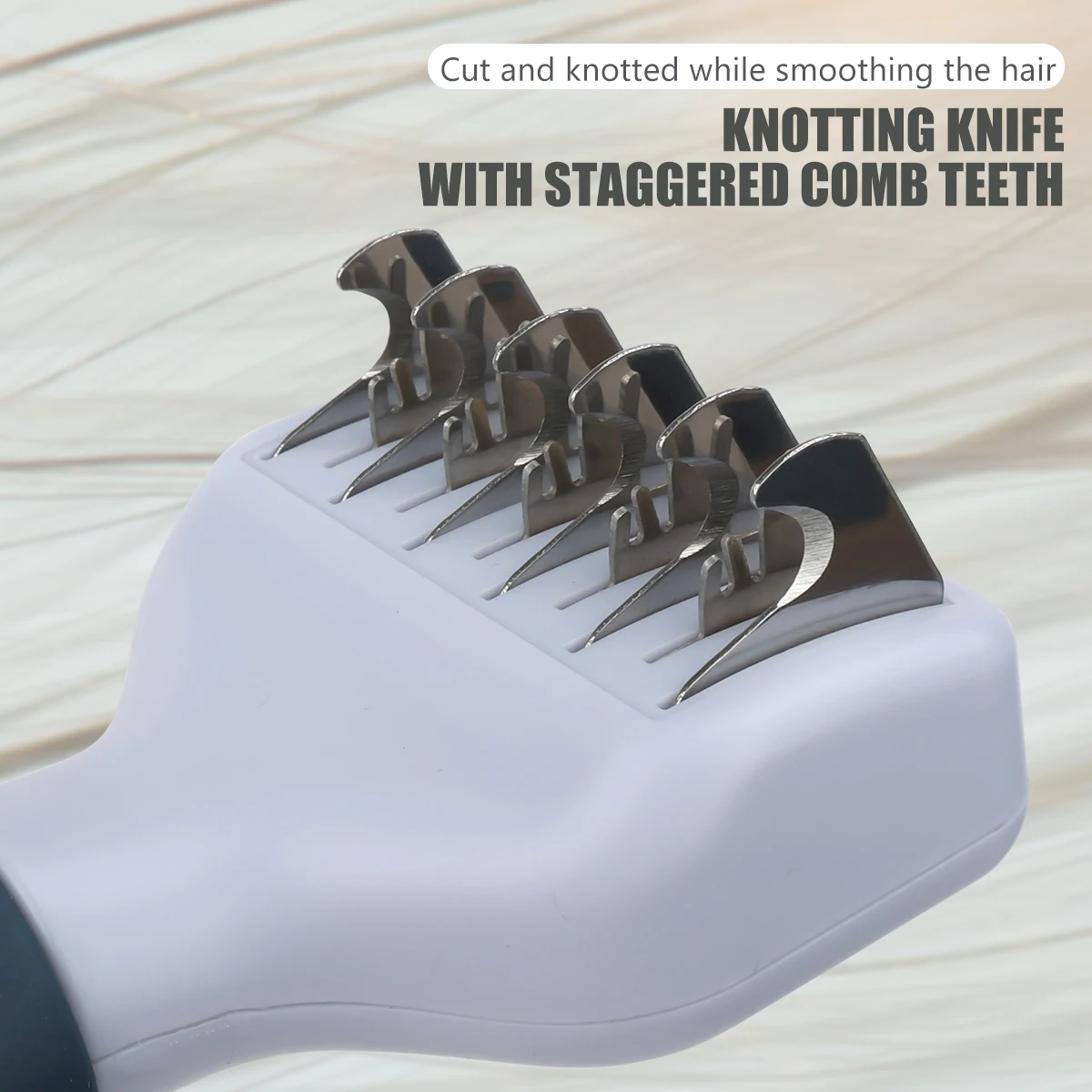 Factory Wholesale Custom Logo Cat Hair Remover Comb Dog Dematting Rake Comb Pet Grooming Comb